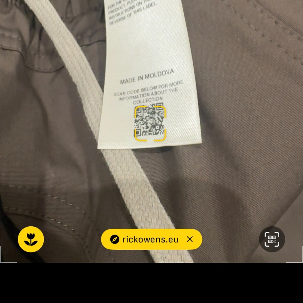 Rick Owens Bauhaus Cargo Drawstring Pants in Dust - Picture 14 of 15